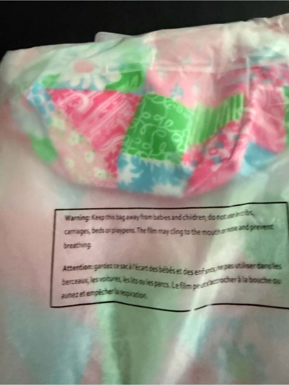 Lilly Pulitzer Pink Patchwork Print Robe